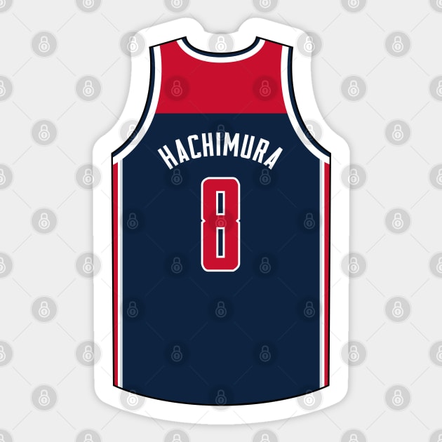 Rui Hachimura Washington Jersey Qiangy Sticker by qiangdade